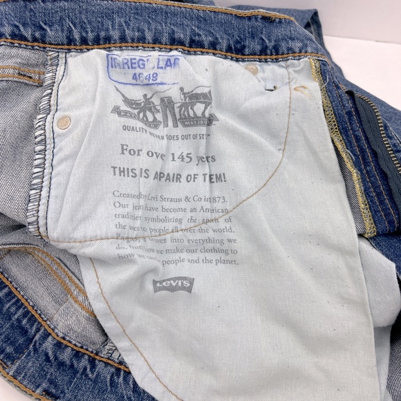 LEVI'S 541 ORIGINAL JEANS 34X34,REGULAR STRAIGHT FIT,PRE WASHED LOOK, ZIPPER FLY - Picture 13 of 13